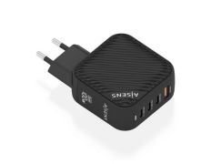Cargador de Pared GaN Aisens ASCH-100W4P029-BK con 3xUSB Tipo-C/ 1x USB