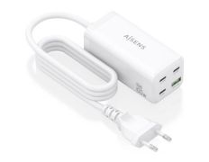 Cargador Sobremesa Aisens GaN ASCH-100W4P053-W con 3xUSB Tipo-C/1xUSB