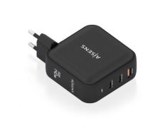 Cargador de Pared GaN Aisens ASCH-140W3P031-BK/ 2xUSB Tipo-C/ 1xUSB