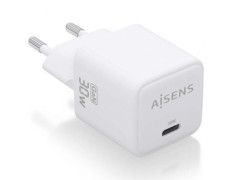 Cargador de Pared GaN Aisens ASCH-30W1P035-W/ USB Tipo-C