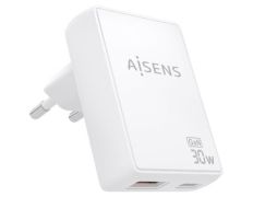 Cargador de Pared GaN Aisens ASCH-30W Tipo-C USB 30W