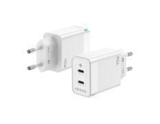 Cargador de Pared GaN Aisens ASCH-45W2P005-W/ 2xUSB Tipo-C