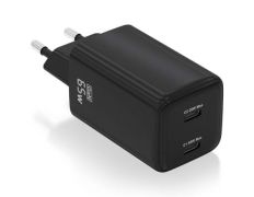 Cargador de Pared GaN Aisens ASCH-65W2P040-BK Tipo-C - Accesorio para SmartPhones
