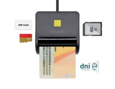 Lector de DNI y Tarjetas USB Aisens ASCR-SN02SD-BK 2.0