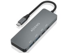 Hub USB Tipo-C Aisens A109-0694 - 2xUSB y 2xUSB Tipo-C