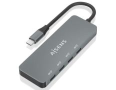 Hub USB Tipo-C Aisens - Conexión para 4 Dispositivos USB Tipo-C