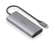 Docking USB Tipo-C Aisens ASUC-6P029-GR HDMI 4K USB Tipo-C Lector de Tarjetas