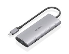 Accesorio Docking USB Tipo-C Aisens ASUC-7P031-GR HDMI 4K USB Lector Tarjetas PD