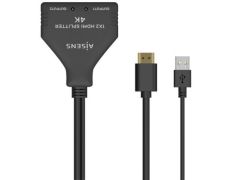 Cable Duplicador HDMI 4K Aisens - 2x HDMI Hembra a HDMI Macho, USB Macho 30cm