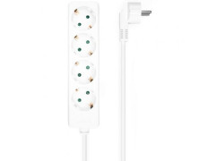Regleta Eléctrica Aisens A154-0533 - 4 Tomas de Corriente - Cable 1.4m