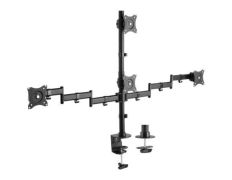 Soporte de Mesa Aisens DT27TSR-379 para 4 Monitores y TV - Giratorio e Inclinable