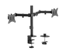 Soporte de Mesa Aisens DT32TSR-149 para 2 Monitores o TV - Giratorio e Inclinable