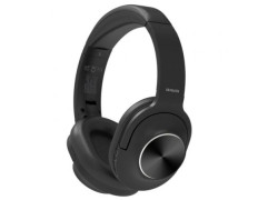HEADSET BLUETOOTH AIWA HST-220BT NEGRO ANC MICROFONO GIRATORIO PLEGABLES - Negros