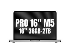 MACBOOK PRO APPLE 16'' M5 MAX 18CORE CPU+32CORE GPU 36GB 2TB PLATA - Plata