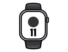 Apple Watch Series 11 GPS 42mm Gris Espacial Correa Deportiva Negra