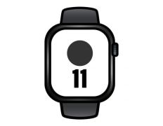 APPLE WATCH SERIES 11 CAJA NEGRA GPS 46mm CORREA NEGRA S/M - M)