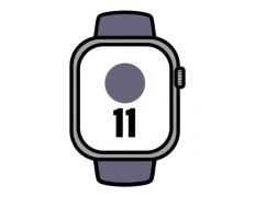 APPLE WATCH SERIES 11 CAJA PLATA GPS 46mm CORREA MORADA M/L - L)