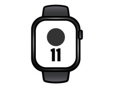 Apple Watch Series 11 GPS Cellular 46mm Caja de Aluminio Negra Correa Deportiva Negra S