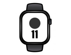 Apple Watch Series 11/ GPS/ Cellular/ 46mm/ Caja de Aluminio Negra/ Correa Deportiva Negra M