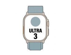 Apple Watch Ultra 3/ GPS/ Cellular/ 49mm/ Caja de Titanio Natural - Correa Loop Alpine Azul Claro S