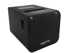 Impresora TPV Approx APPPOS80AMUSE Térmica 80mm USB, Serie y LAN RJ45 con Corte Manual y Automático - Negra
