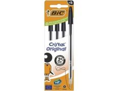 Bolígrafos Bic Cristal Original 516335 de Tinta de Aceite - 4 unidades