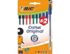 Bolígrafos de Tinta de Aceite Bic Cristal Original 516355/ 10 unidades
