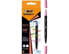 Marcadores BIC Intensity Dual Tip con Punta Biselada y Punta Fina