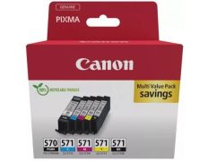 Cartucho de Tinta Original Canon PGI-570 + CLI-571 Multipack - Cian/Magenta/Amarillo