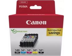Cartucho de Tinta Canon PGI-580 PB + CLI-581Multipack Cian/Magenta/Amarillo Original