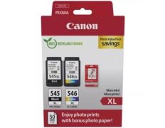 Cartucho de Tinta Canon PG-545XL + CL546XL Multipack Original Negro Alta Capacidad