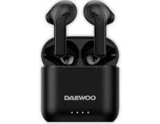 Auriculares Bluetooth Daewoo DW2020 con estuche de carga y autonomía de 5 horas - Negros