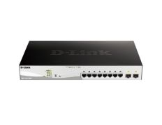 D-LINK SWITCH 10 PUERTOS 10/100/1Gbit w/2 Combo 1000BaseT/SFP  PoE+ - SFP