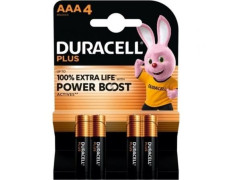 Pack de 4 Pilas AAA Duracell Plus Power Boost 1.5V