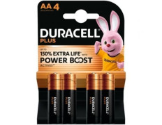Pack de 4 Pilas AA Duracell Plus Power Boost 1.5V