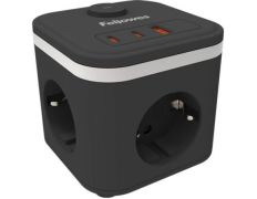 Regleta con Interruptor Fellowes/ 3 Tomas de corriente/ 1 USB - 2 USB Tipo-C/ Cable 2m