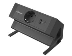 Regleta Sobremesa Fellowes 100137172 con 1 Tomas de corriente/ 1 USB Tipo-C y Cable 2m