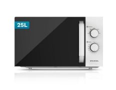 Microondas Grunkel MW-25EASY, 850W, Capacidad 25L - Blanco