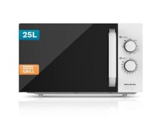 Microondas Grunkel MWG-25GRILL 850W con Función Grill y Capacidad de 25L - Blanco