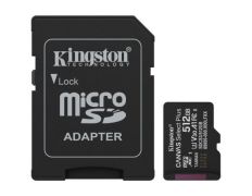 Tarjeta de Memoria Kingston CANVAS Select Plus 512GB microSD XC con Adaptador - Clase 10