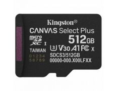 Tarjeta de Memoria Kingston CANVAS Select Plus 512GB microSD XC/ Clase 10 - Comprar Ahora - 150MBs