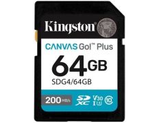 Tarjeta de Memoria Kingston CANVAS Go! Plus 64GB SD Clase 10 XC - Comprar Pendrives | KINGSTON