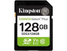 Tarjeta de Memoria Kingston CANVAS Select Plus 128GB SD Clase 10 XC