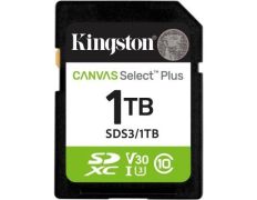 SECURE DIGITAL HC 1 TB CANVAS SELECT PLUS GEN3 CLASE10 KINGSTON - 150MBs