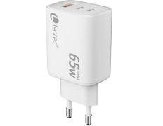 Cargador de Pared GaN Leotec con 65W y Puertos USB Tipo-C