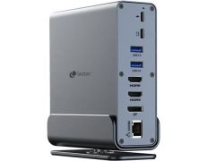 Docking USB Tipo-C Leotec LEDS06 con 5xUSB, 2xUSB Tipo-C, 1xUSB Tipo-C PD, 1xDisplayPort, 2xHDMI 4K, 1xRJ45, 1xJack 3.5, 1xLector de Tarjetas