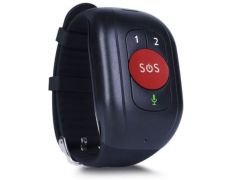 PULSERA PARA ANCIANOS CON SOS 4G GPS LOCALIZADOR ROJO LEOTEC - Roja y Negra