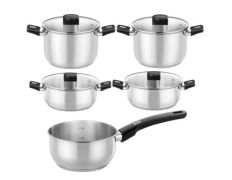 Pack Batería de Cocina Monix Elite Ø14cm Ø20 - 24cm Ø20 - 24cm Acero Inoxidable