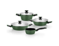 Pack Batería de Cocina Monix Forest M509900 - Acero Inoxidable con Cazo y Cacerolas