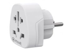Enchufe Universal Muvit For Change con 1 Toma de Corriente